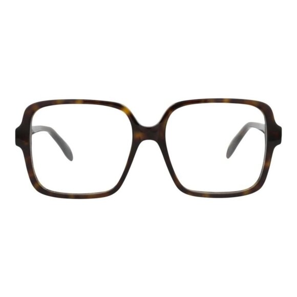 Alexander McQueen Womens Square/Rectangle Havana Havana Transparent Fashion - Picture 1 of 4